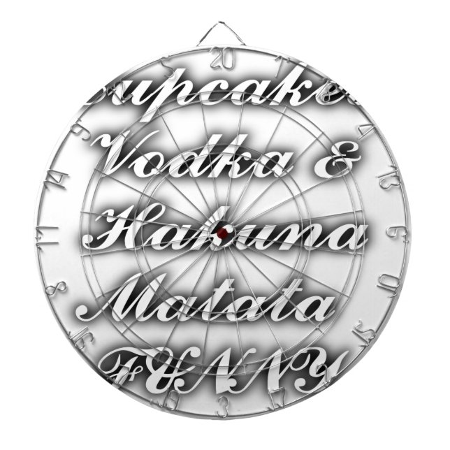 Muffinsar Vodka Hakuna Matata FUNNY Darttavla (Framsidan)