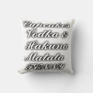 Muffinsar Vodka Hakuna Matata FUNNY-kudden Kudde