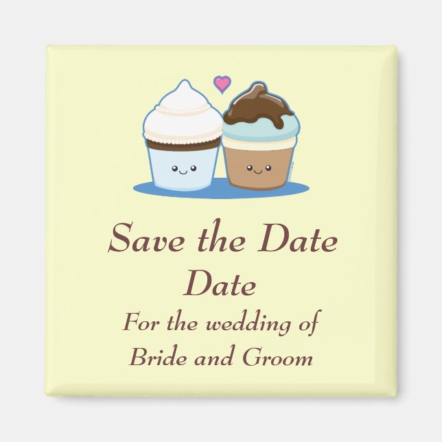 Muffinsarna bröllop magnet (Framsidan)