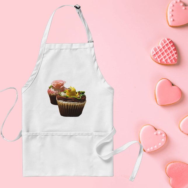 Muffinsarna med Ro och Anka Förkläde (Cupcakes with Rose and Duck Adult Apron)