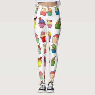 Muffinsens Roligt utformning l Mode färglös vit Leggings