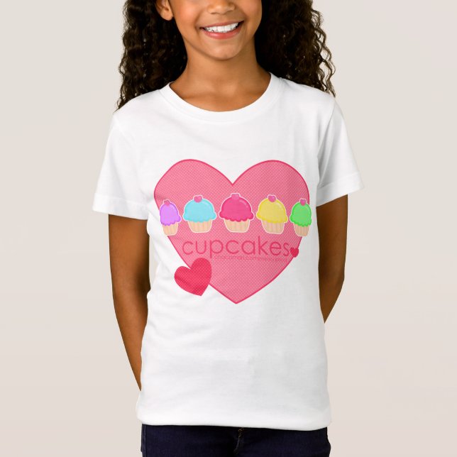 Muffinshjärtaför barn tee (Framsida)