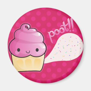 Muffinss Fart Sprinkles Rosa Magnet
