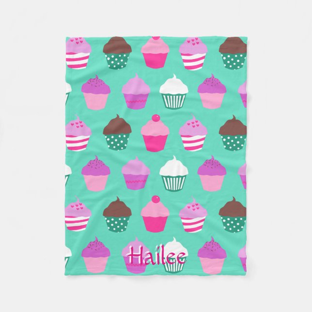 Muffinsullblacket Fleecefilt (Framsidan)