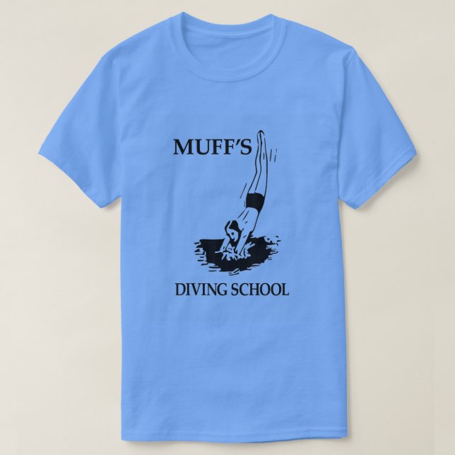 Muffs dyving School Shirt Halloween Funny Scuba Di T Shirt (Design framsida)