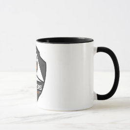Mug 2 couleurs Blanc/Noir avec logo Mugg
