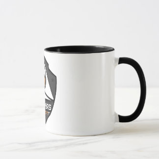 Mug 2 couleurs Blanc/Noir avec logo Mugg