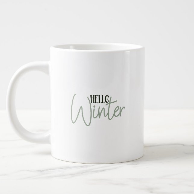 Mug (591 ml) - Hello Winter Jumbo Mugg (Vänster)