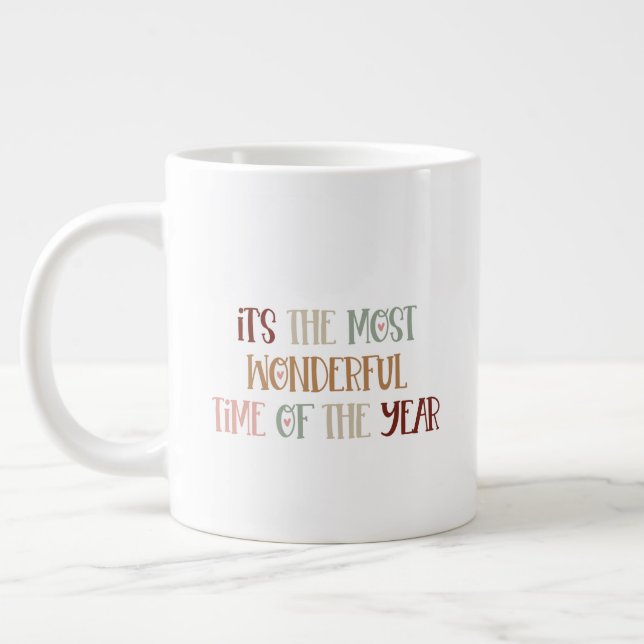 Mug (591 ml) - It's The Most Wonderful Time Jumbo Mugg (Vänster)