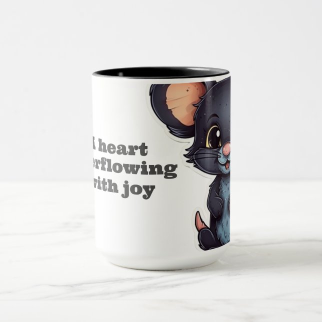 Mug A heart overflowing with joy Mugg (Center)