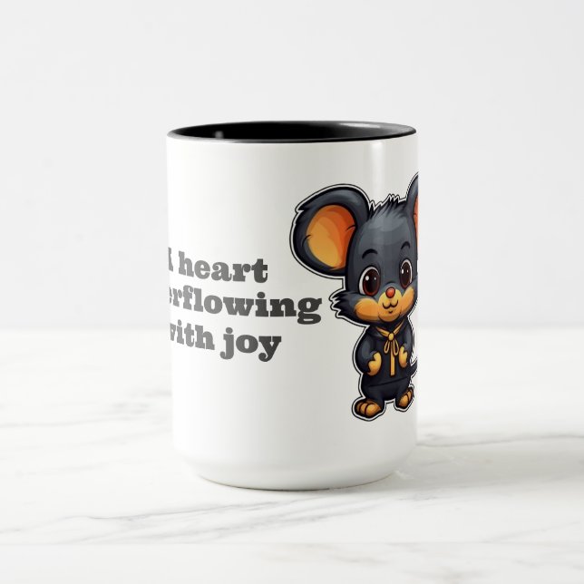 Mug A heart overflowing with joy Mugg (Center)