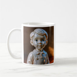Mug à l'image d'un petit garçon 3D. Kaffemugg