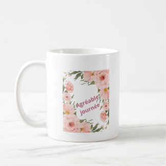 Mug Agréable Journée Floral Rose Poudré – Tasse Él Kaffemugg