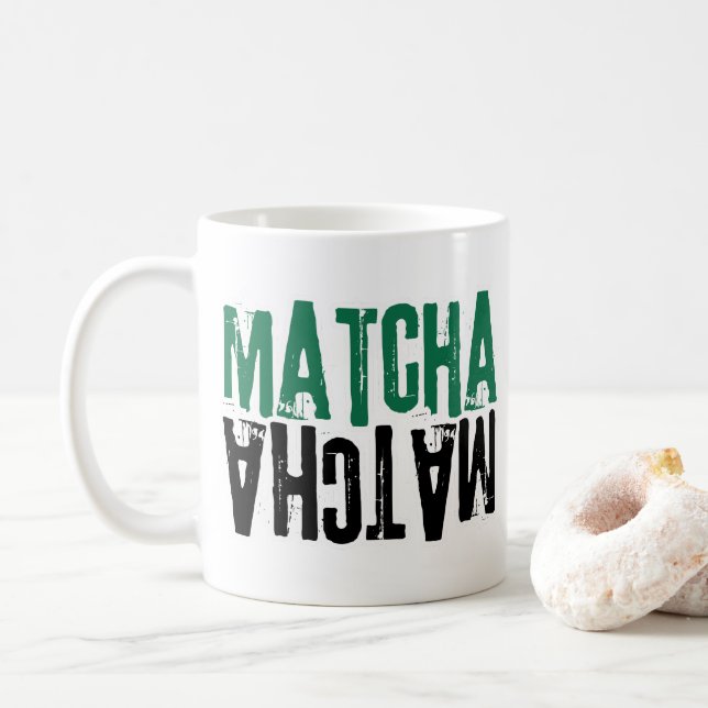 Mug älskare present, Matcha älskare present, Mug p Kaffemugg (Med munk)
