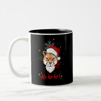 mug animal ho ho ho Två-Tonad mugg