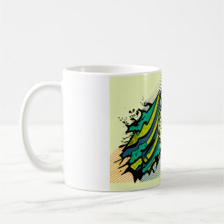 Mug art abstrait Montre Kaffemugg