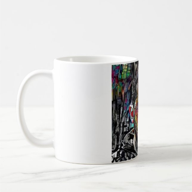 Mug art abstrait Zelensky Kaffemugg (Vänster)