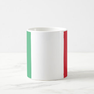 Mug au drapeau italien vert blanc et rouge. kaffemugg
