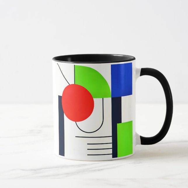 Mug aux designs géométriques en couleurs. mugg (Höger)