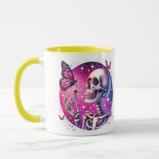 mug avec squelette joyeux mugg