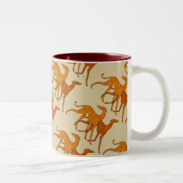 Mug Azawakhs stylisés Två-Tonad Mugg