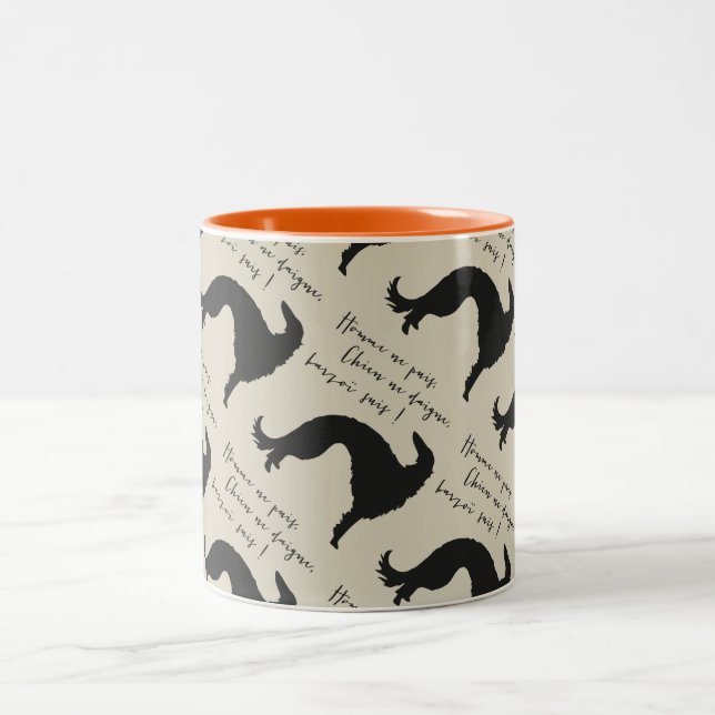 Mug Barzoï Två-Tonad Mugg (Center)