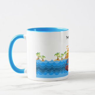 Mug Beach & Coconut - BruceWnTv Mugg