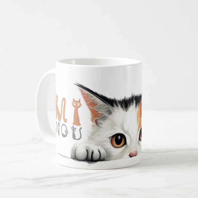 Mug BEAUX CHATS MINOU 04 Kaffemugg (Framsida vänster)