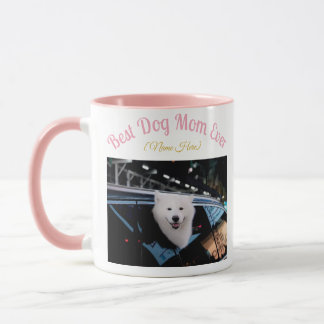 Mug - Best Dog Mom Ever Mug - Custom Photo & Name  Mugg