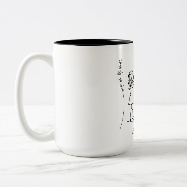 Mug Best gift for MUM. Två-Tonad Mugg (Vänster)