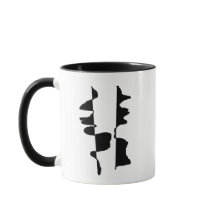 Mug bicolore Abstrait Dual Face