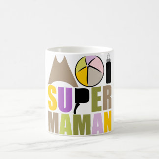 Mug blanc 325 ml Moi Super Maman - Logo Nature Kaffemugg