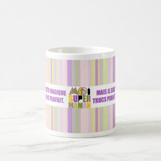 Mug blanc 325ml Moi Super Maman- Recette Magique 2 Kaffemugg