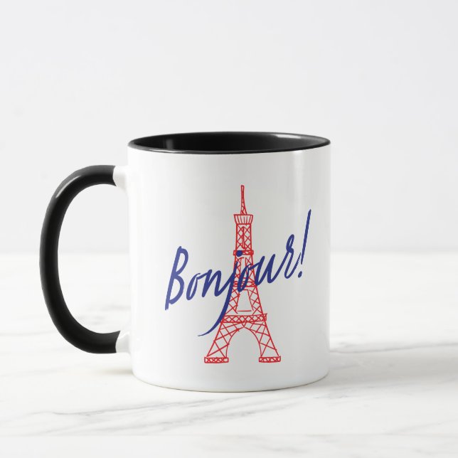 Mug Bonjour Paris ! Mugg (Vänster)
