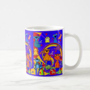 Mug Boys Barn Djur Collage Kaffemugg