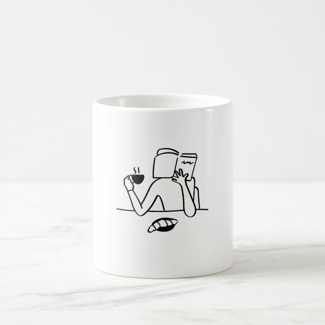 Mug cafés new desgin logo livre kaffemugg (Center)