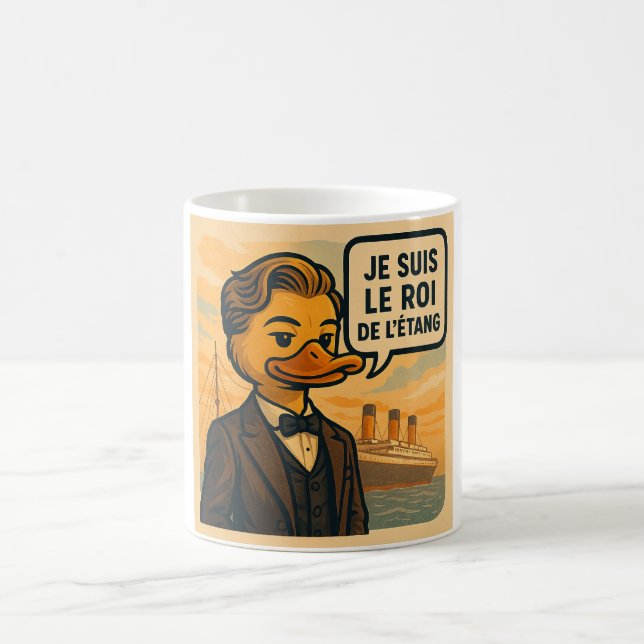Mug Canardo DiCaprio – Humour Canard & Cinéma Kaffemugg (Center)