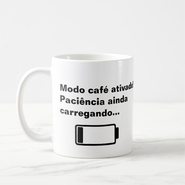 Mug | Caneca Modo Café Ativado. Kaffemugg (Vänster)