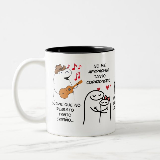 Mug carranguero "C0QUETA" Två-Tonad Mugg (Vänster)