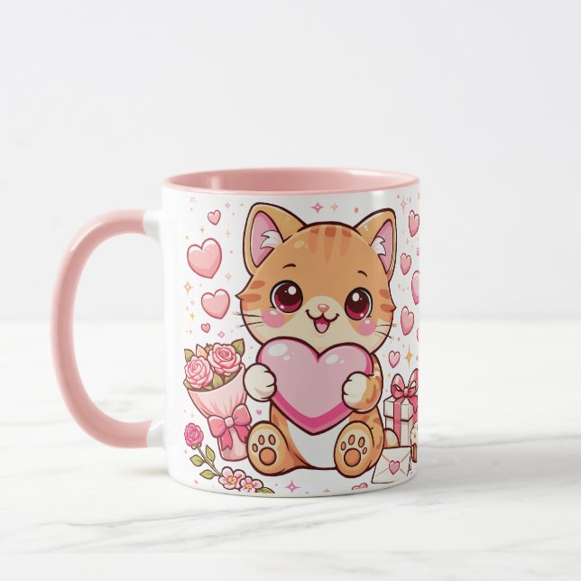 Mug Cat Valentine  Mugg (Vänster)