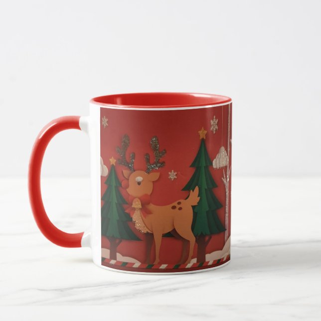 Mug Christmas fawn Mugg (Vänster)