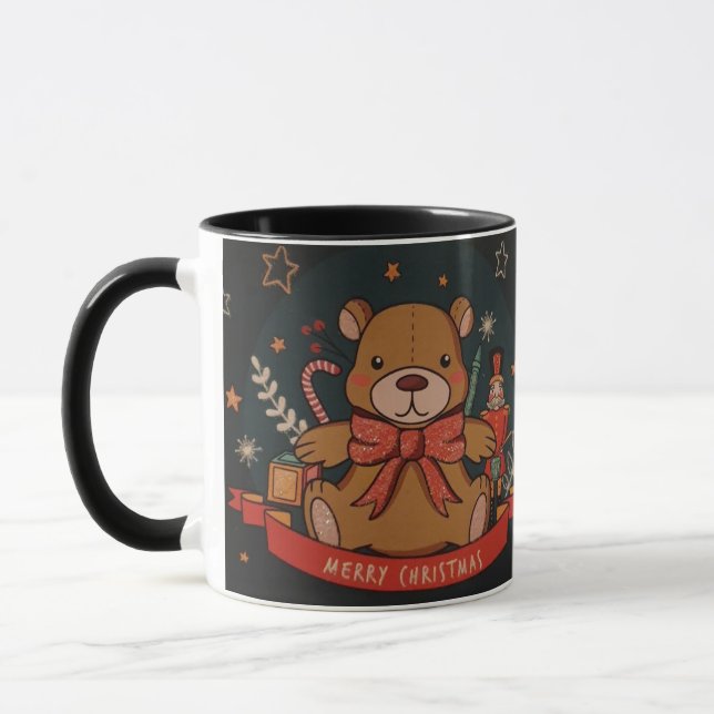 Mug Christmas teddy bear Mugg (Vänster)