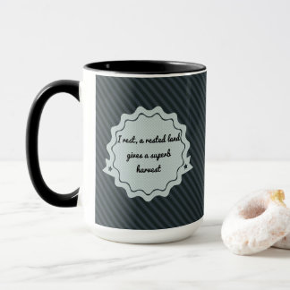 Mug Citation de Ovide en anglais - gris et noir - Mugg