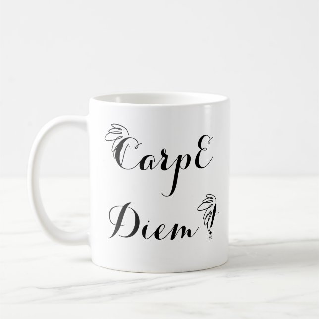 Mug classique Carpe Diem Kaffemugg (Vänster)