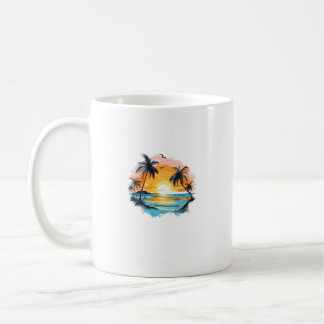 Mug Classique Coucher de Soleil Tropical – Design Kaffemugg