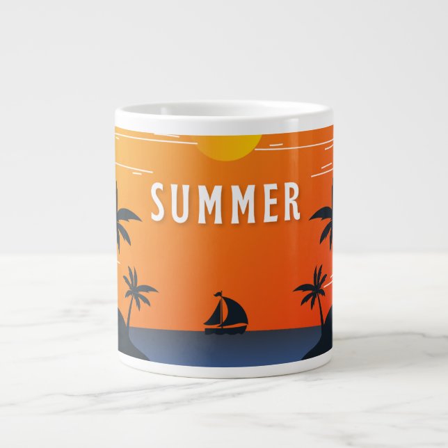 Mug coffee sample island summer  jumbo mugg (Framsidan)