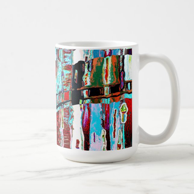 Mug – Collapse Reflection Abstract Design Kaffemugg (Höger)