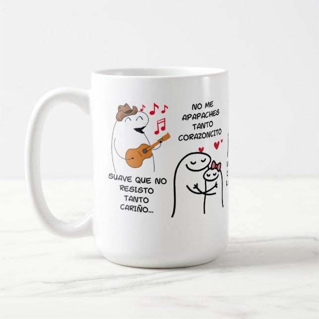 Mug 'Coqueta Chic' – Arte Colombiano con Encanto Kaffemugg (Vänster)