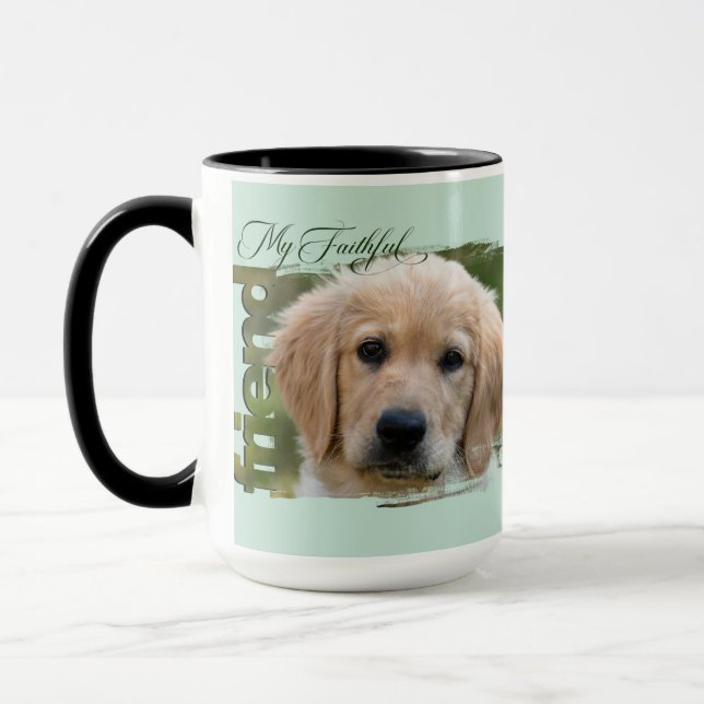 Mug Customizable Pet Photo - "My Faithful Friend" Mugg (Vänster)