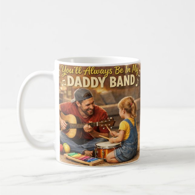 Mug Daddy Band Adorable Greeting Card Kaffemugg (Vänster)